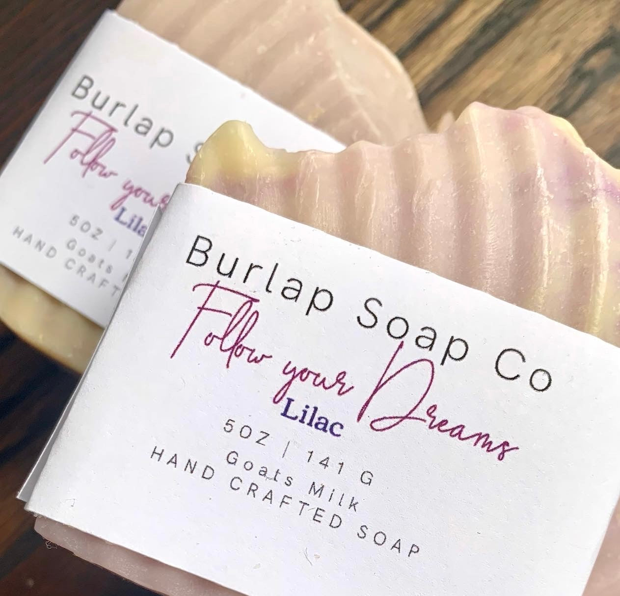 Lilac Goats Milk Handcrafted Artisan Bar Soap