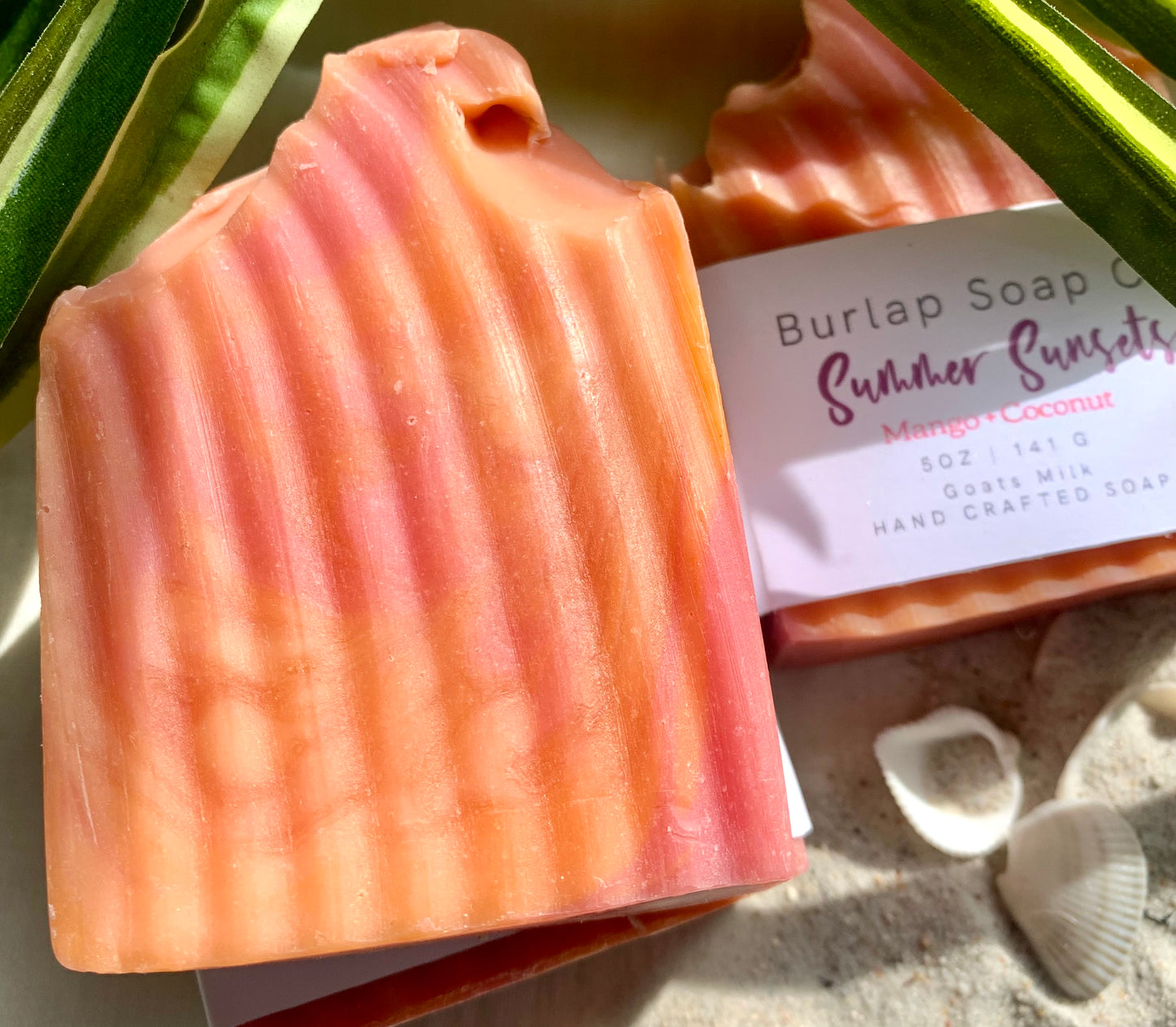 Mango+ Coconut Goats Milk Artisan Handcrafted Bar Soap