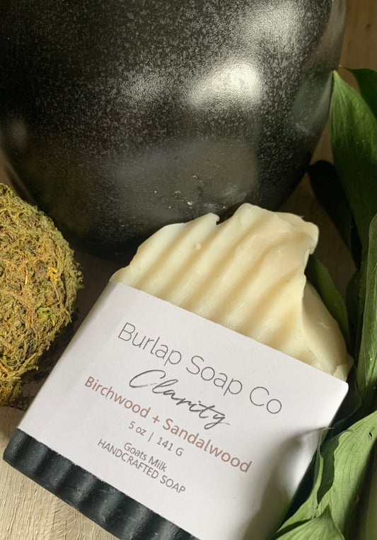 Clarity Birchwood + Sandalwood Handcrafted Artisan Soap