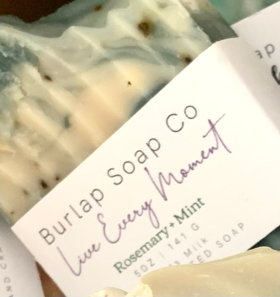 Rosemary + Mint Goats Milk Artisan Handcrafted Soap