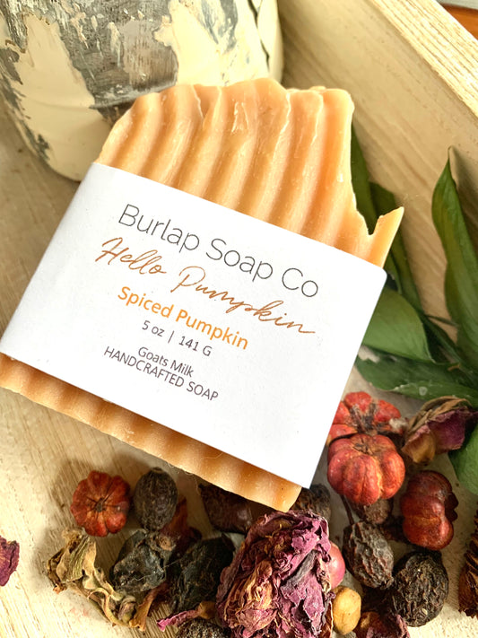 Hello Pumpkin Spiced Pumpkin Handcrafted Artisan Soap