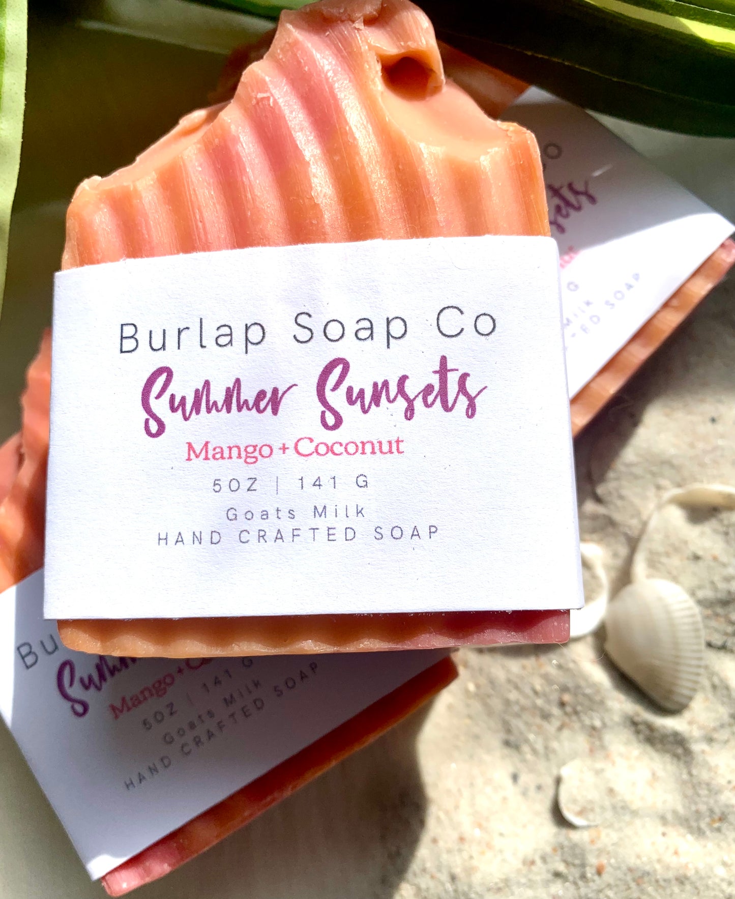 Mango+ Coconut Goats Milk Artisan Handcrafted Bar Soap