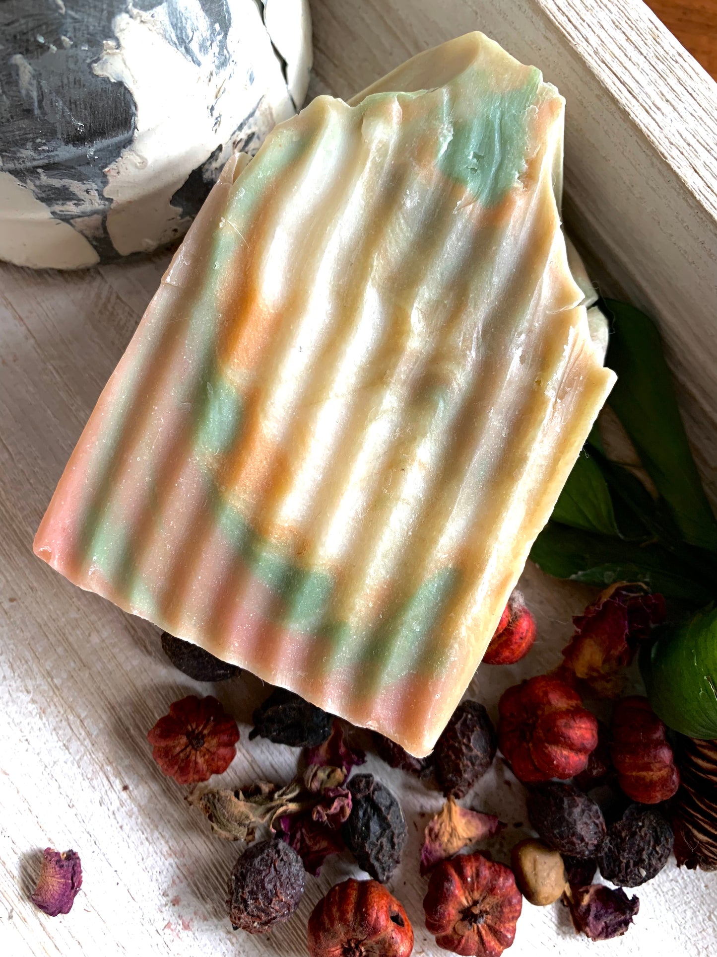 Fallen Leaves Spiced Apple + Clove + Berry Goats Milk Soap