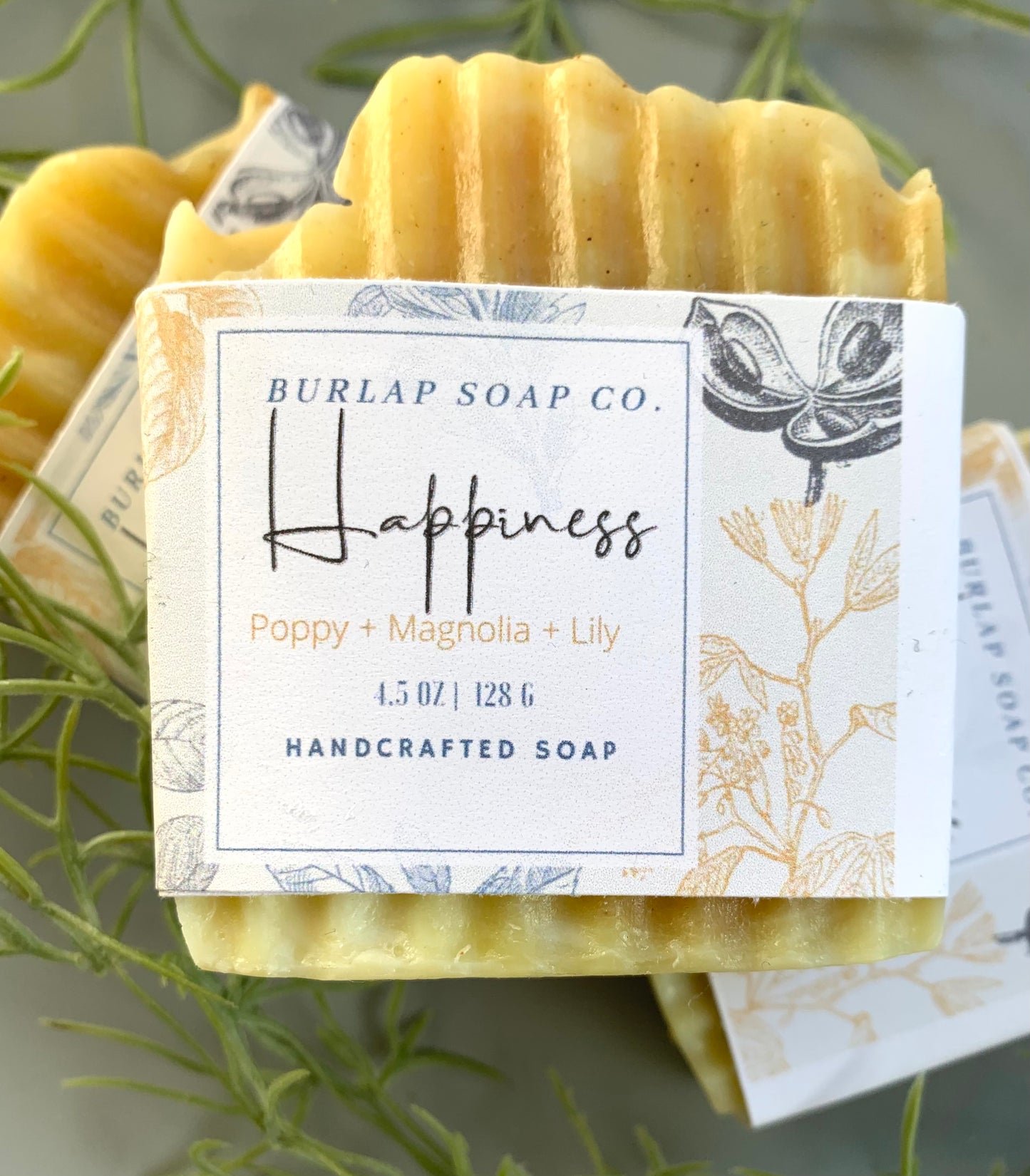 Happiness Poppy + Magnolia + Lily Handcrafted Soap